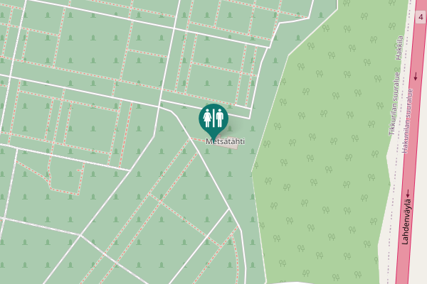 Map showing location of Vanha Porvoontie 225 Toilet