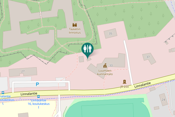 Map showing location of Linnalantie 33 Toilet