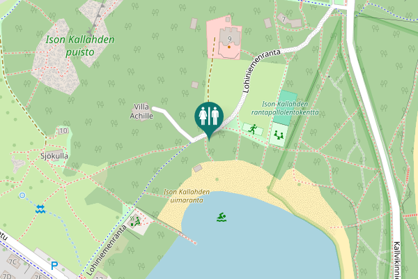 Map showing location of Lohiniemenranta 44 Toilet