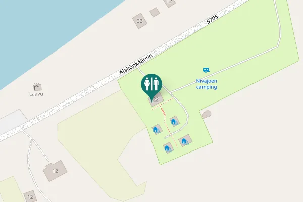 Map showing location of Alakönkääntie 28 Toilet