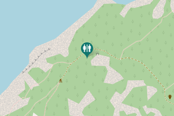 Map showing location of Omsatuntie Toilet