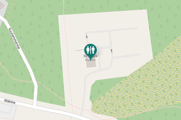 Map showing location of Mäkitie 13 Toilet