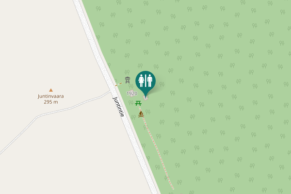 Map showing location of Juntintie 1920 Toilet