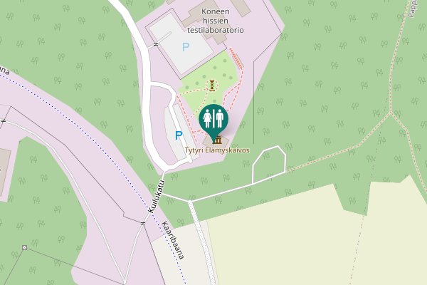 Map showing location of Kuilukatu 42 Toilet