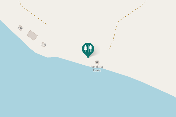 Map showing location of Ahvenseläntie 146 Toilet