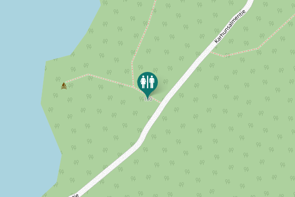 Map showing location of Karhunsalmentie 190 Toilet