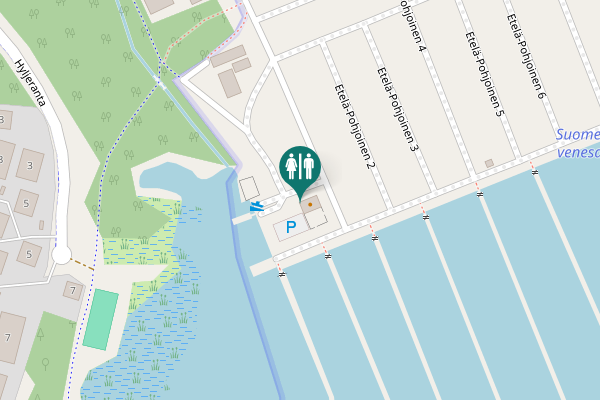 Map showing location of Etelä-Pohjoinen 2 Toilet