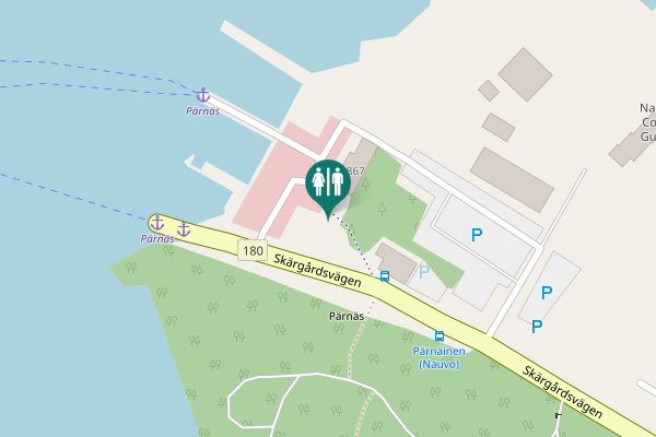 Map showing location of Skärgårdsvägen 5867 Toilet