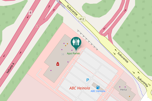 Map showing location of Työmiehentie 33 Toilet