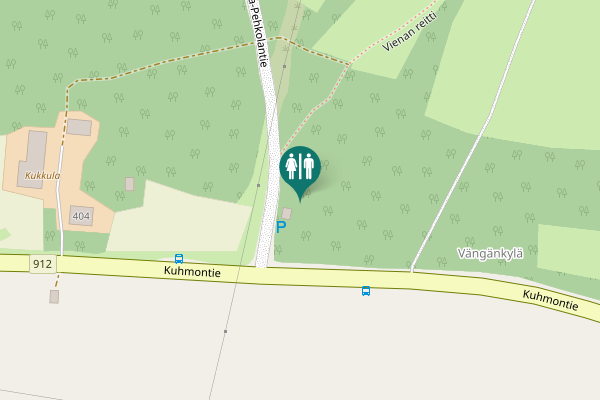 Map showing location of Vienan reitti Toilet