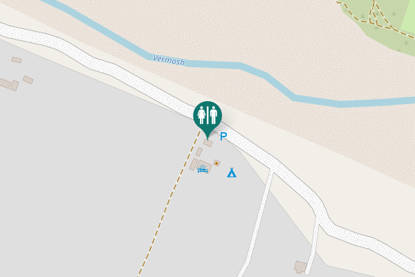 Map showing location of Kelmend Toilet