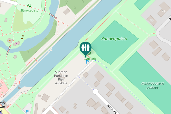 Map showing location of Kasöörinkuja Toilet