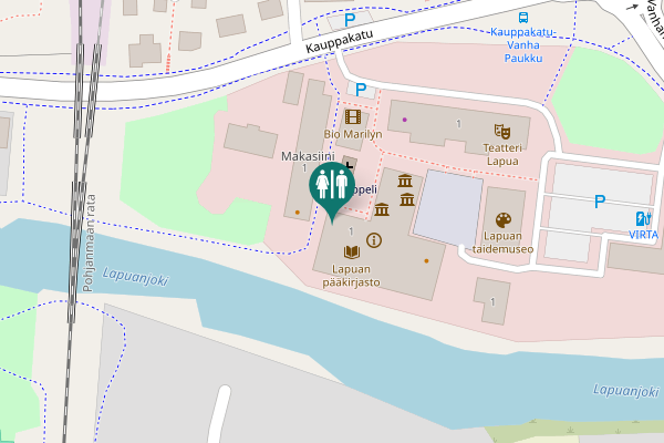 Map showing location of Vanhan Paukun tie 1 Toilet