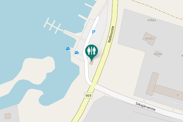 Map showing location of Inari Toilet