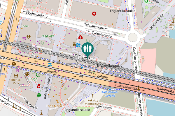 Map showing location of Hermannin rantatie 5 Toilet