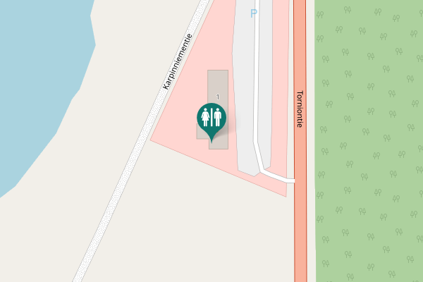 Map showing location of Karpinniementie 1 Toilet