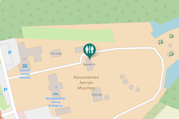 Map showing location of Harjuntie 28 Toilet