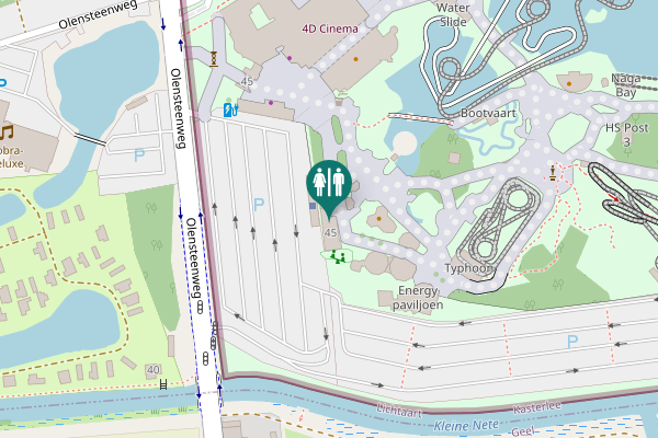 Map showing location of Olensteenweg 45 Toilet