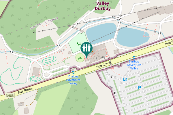 Map showing location of Rue Rome 1 Toilet