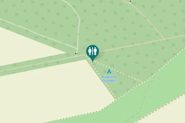 Map showing location of Bivakzone Grootbos outhouse