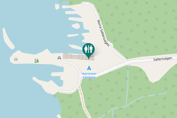 Map showing location of Salterivägen Toilet