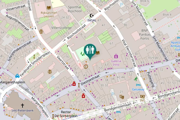 Map showing location of Rijschoolstraat 4 Toilet