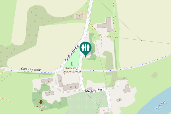 Map showing location of Koroistentie 4 Toilet