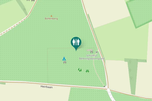 Map showing location of Heirbaan Toilet
