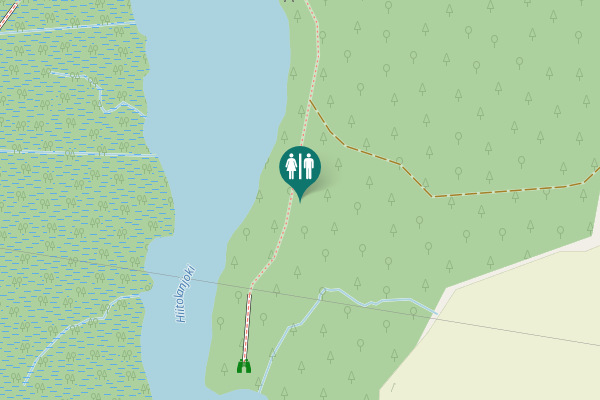 Map showing location of Lahnasentie Toilet