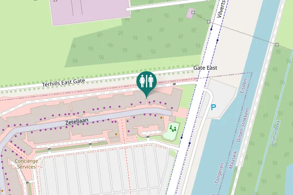 Map showing location of Zetellaan 100 Toilet
