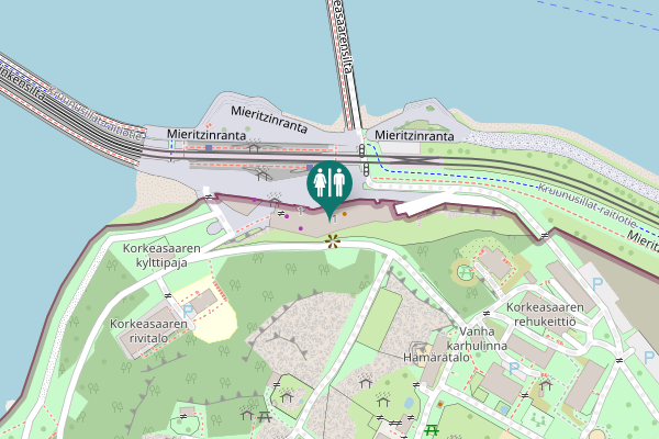 Map showing location of Mischan ja Maschan aukio 1 Toilet