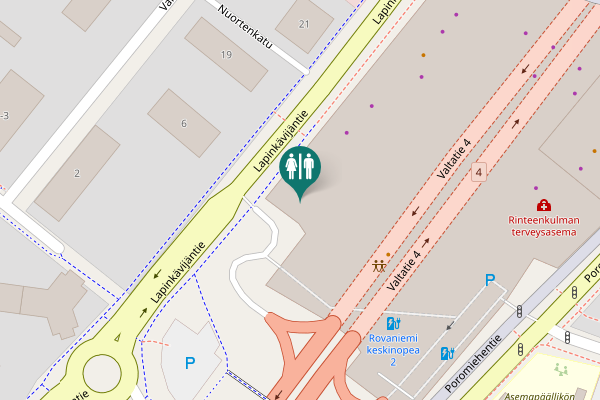 Map showing location of Koskikatu 27 B Toilet