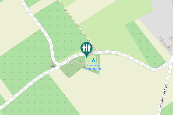 Map showing location of Hoeselt Toilet