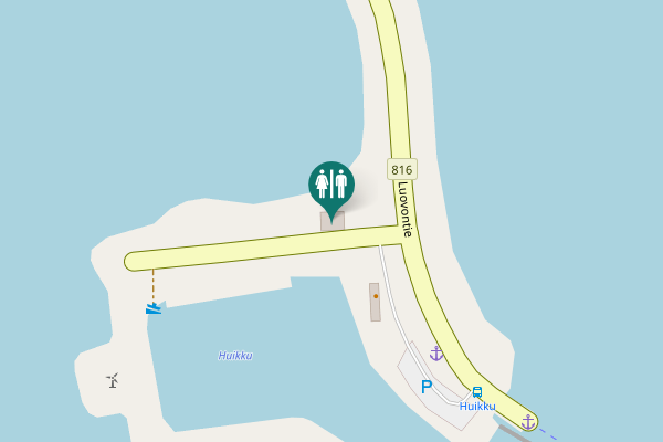 Map showing location of Hailuoto Toilet