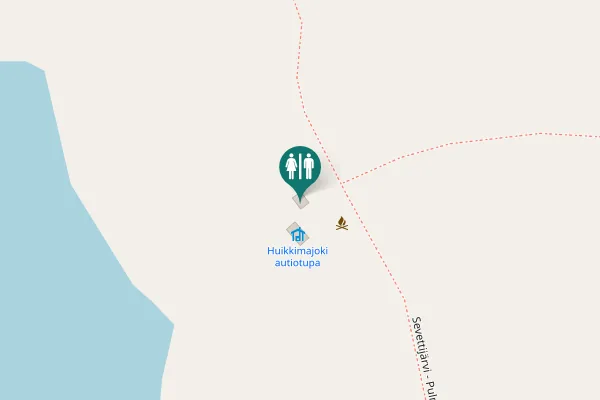 Map showing location of Sevettijärvi - Pulmanki vaellusreitti 1 Toilet