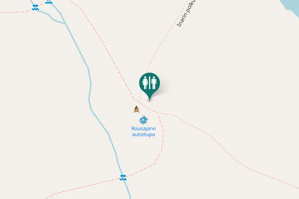 Map showing location of Inarin polku Toilet