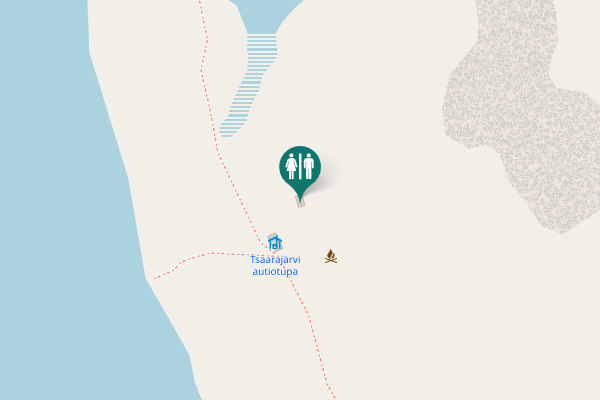 Map showing location of Inari Toilet