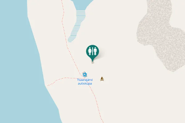 Map showing location of Inari Toilet