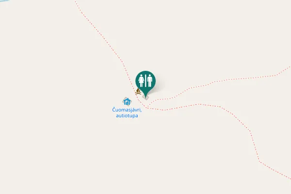 Map showing location of Utsjoki Toilet