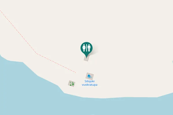 Map showing location of Sevettijärvi - Pulmanki vaellusreitti 901 Toilet