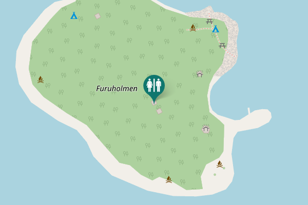 Map showing location of Sipoo Toilet