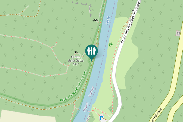 Map showing location of Rue du Camp Romain 82 Toilet