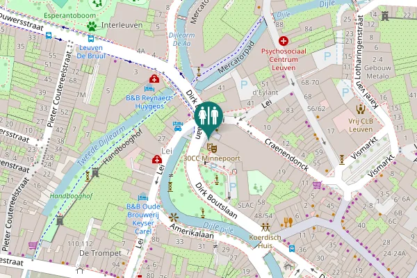 Map showing location of Dirk Boutslaan 62 Toilet