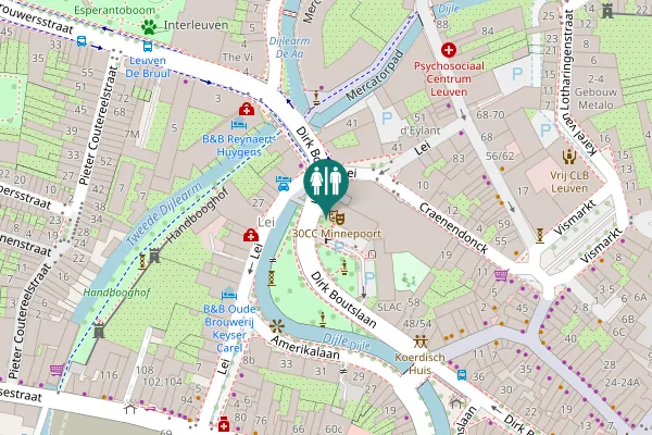 Map showing location of Dirk Boutslaan 62 Toilet