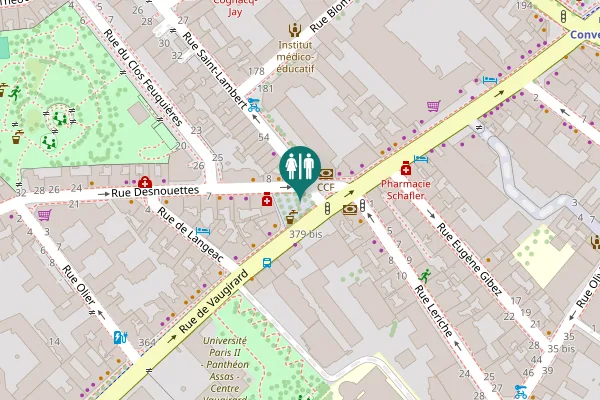 Map showing location of Place Henri Rollet 1 Toilet