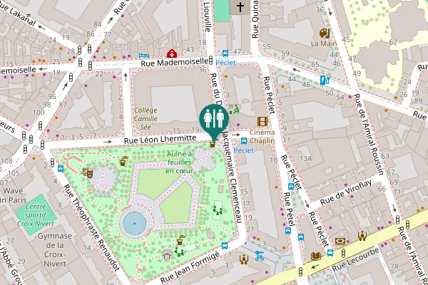 Map showing location of Rue Léon Lhermitte 19 Toilet