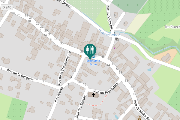 Map showing location of Rue du Maire Rupp 41 Toilet