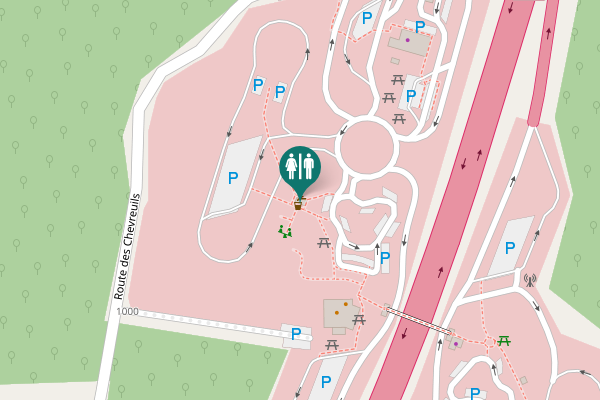 Map showing location of A 49 Toilet