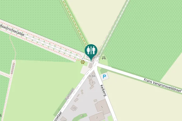 Map showing location of Bosselaar 11 Toilet