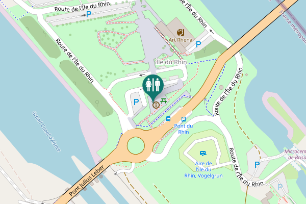 Map showing location of Vogelgrun Toilet